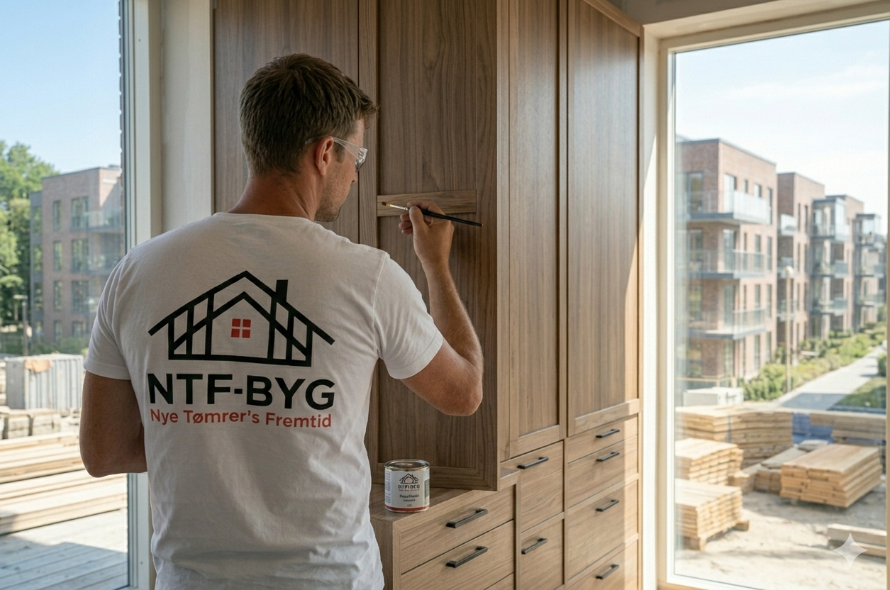 Tømrere fra NTF-Byg på arbejde
